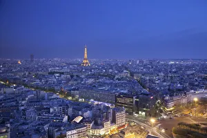 Eiffel Tower and skyline of Paris, France