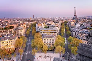 Eiffel Tower Prints: Eiffel Tower and skyline of Paris, Paris, France