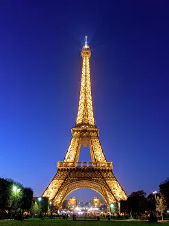 Eiffel Tower Prints: Eiffel Tower, Tour Eiffel, Champ des Mars Paris, France