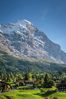 Grindelwald Prints: Eiger above Grindelwald, Berner Oberland, Switzerland