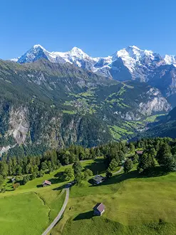 Eiger Prints: Eiger, Monch and Jungfrau from Isenfluh, Berner Oberland, Switzerland