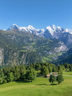 Eiger Prints: Eiger, Monch and Jungfrau from Isenfluh, Berner Oberland, Switzerland