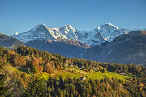 Eiger, Monch & Jungfrau mountains, Berner Oberland, Switzerland