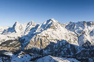 Eiger, Monch and Jungrau, Berner Oberland, canton of Bern, Switzerland