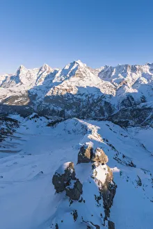 Eiger, Monch and Jungrau, Berner Oberland, canton of Bern, Switzerland