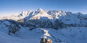 Images Dated 13th March 2019: Eiger, Monch and Jungrau, Berner Oberland, canton of Bern, Switzerland