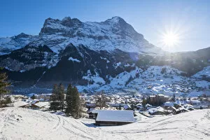 Images Dated 31st January 2022: Eiger mountain, Grindelwald, Jungfrau Region, Berner Oberland, Switzerland