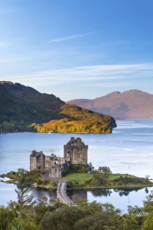 Eilean Donan Castle on Loch Duich, Dornie, Scotland, UK