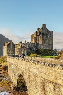 Images Dated 17th February 2023: Eilean Donan Castle on Loch Duich, Dornie, Scotland, UK