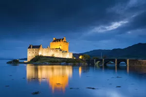 Golden Gallery: Eilean Donan Castle st Night, Dornie, Highland Region, Scotland