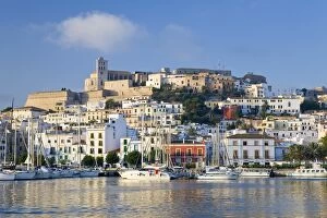 Eivissa or Ibiza Town & harbour, Ibiza, Balearic Islands, Spain