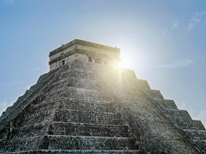 Great City Prints: El Castillo or Temple of Kukulcan, Chichen Itza, Yucatan State, Mexico