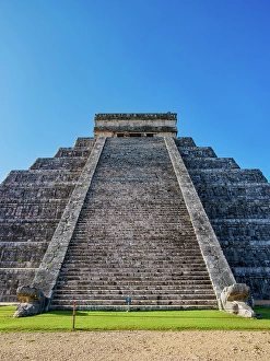 El Castillo Prints: El Castillo or Temple of Kukulcan, low angle view, Chichen Itza, Yucatan State, Mexico