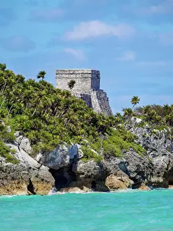 Yucatan Prints: El Castillo, Tulum Archeological Site, Quintana Roo State, Mexico