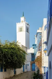 Tunisia Prints: El Ghofrane Mosque, Sidi Bou Said, Tunisia