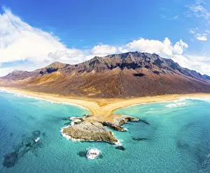 Natural Park Prints: El Islote and Pico De La Zarza highest mountain of Fuerteventura, Cofete Beach, Jandia