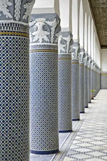 Pillar Prints: El Mokri Palace, Medina, Fez (Fes), Morocco, Africa
