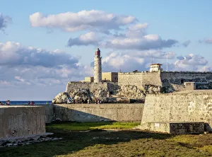 Malecon Prints: El Morro Castle and Lighthouse, Havana, La Habana Province, Cuba