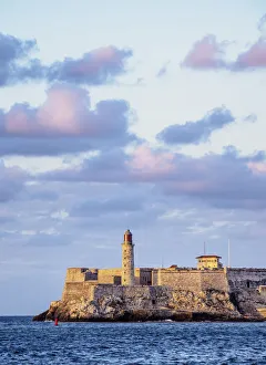 El Morro Castle and Lighthouse at sunset, Havana, La Habana Province, Cuba