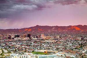 Places Prints: El Paso City Skyline, Texas, USA
