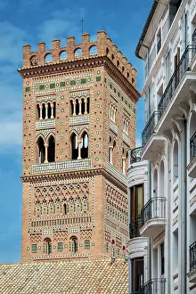 Aragon Prints: El Salvador tower, Teruel, Aragon, Spain