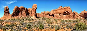 Red Rocks Prints: Elephant Butte, Parade of Elephants, Arches National Park, Utah, USA