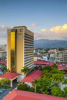 Images Dated 25th September 2012: Elevaated view over central Kingston, St. Andrew Parish, Jamaica, Caribbean