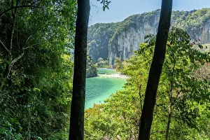 Coast Line Prints: Elevated view over Ao Bay, Hong Island, Krabi, Thailand