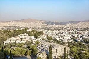 Elevated view of Athens at daytime, Greece