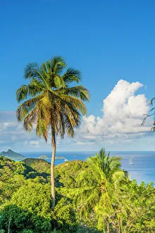 Carriacou Prints: Elevated view from Belair, Carriacou Island, Grenada, Caribbean