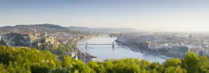 World Heritage Gallery: Elevated view over Budapest & the River Danube, Budapest, Hungary