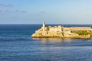 Habana Prints: Elevated view of Castillo De Los Tres Reyes Del Morro (otherwise known as El Morro