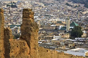 Medina Gallery: Elevated view over the Medina, Fez, Morocco, Africa