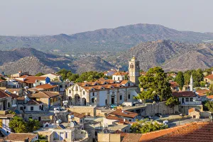 Elevated view over Pano Lefkara, Lefkara Village, Cyprus