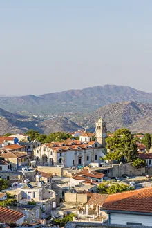 Elevated view over Pano Lefkara, Lefkara Village, Cyprus