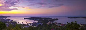 Images Dated 25th September 2012: Elevated view over Port Antonio & Navy Island, Portland Parish, Jamaica, Caribbean