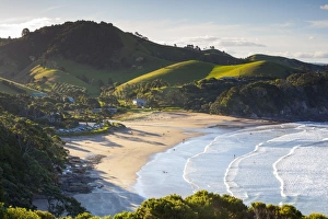 Surf Prints: Elevated View Over Sandy Bay, Tutukaka Coast, Northland, North Island, New Zealand