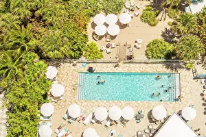 Miami Dade County Prints: Elevated view from Sole Miami Hotel