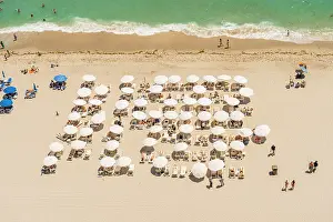 Miami Dade County Prints: Elevated view over Sunny Isles Beach, Miami-Dade County, Florida, USA