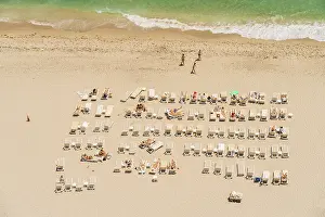Miami Dade County Prints: Elevated view over Sunny Isles Beach, Miami-Dade County, Florida, USA
