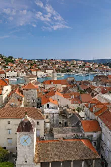 Images Dated 26th June 2019: Elevated View Over Trogir, Trogir, Dalmatian Coast, Croatia, Europe