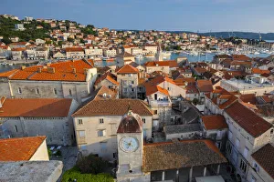 Elevated View Over Trogir, Trogir, Dalmatian Coast, Croatia, Europe