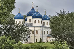 19th Century Gallery: Elevation of the Holy Cross church, 1849, Yuriev monastery, Veliky Novgorod, Russia