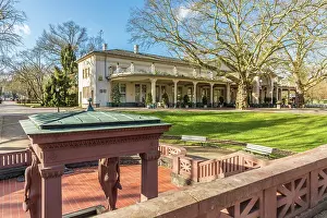 Bad Homburg Prints: Elisabethenbrunnen and Orangery in the spa gardens of Bad Homburg vor der Hohe