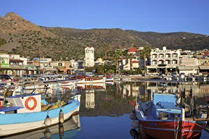 Elounda Harbour, Elounda, Crete, Greek Islands, Greece, Europe