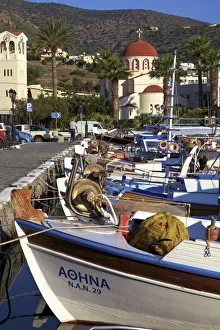 Promenades Prints: Elounda Harbour, Elounda, Crete, Greek Islands, Greece, Europe