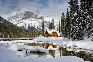 Emerald Lake Lodge in Winter, Yoho National Park, BC, Canada