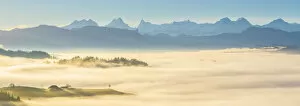 Images Dated 14th November 2018: Emmental Valley and the Bernese Alps, Berner Oberland, Switzerland