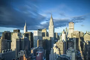 Images Dated 14th April 2016: Empire State Building and Chysler Buildings, Midtown Manhattan, New York City, USA