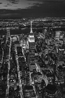 Black and White Gallery: Empire State Building & Manhattan, New York City, New York, USA